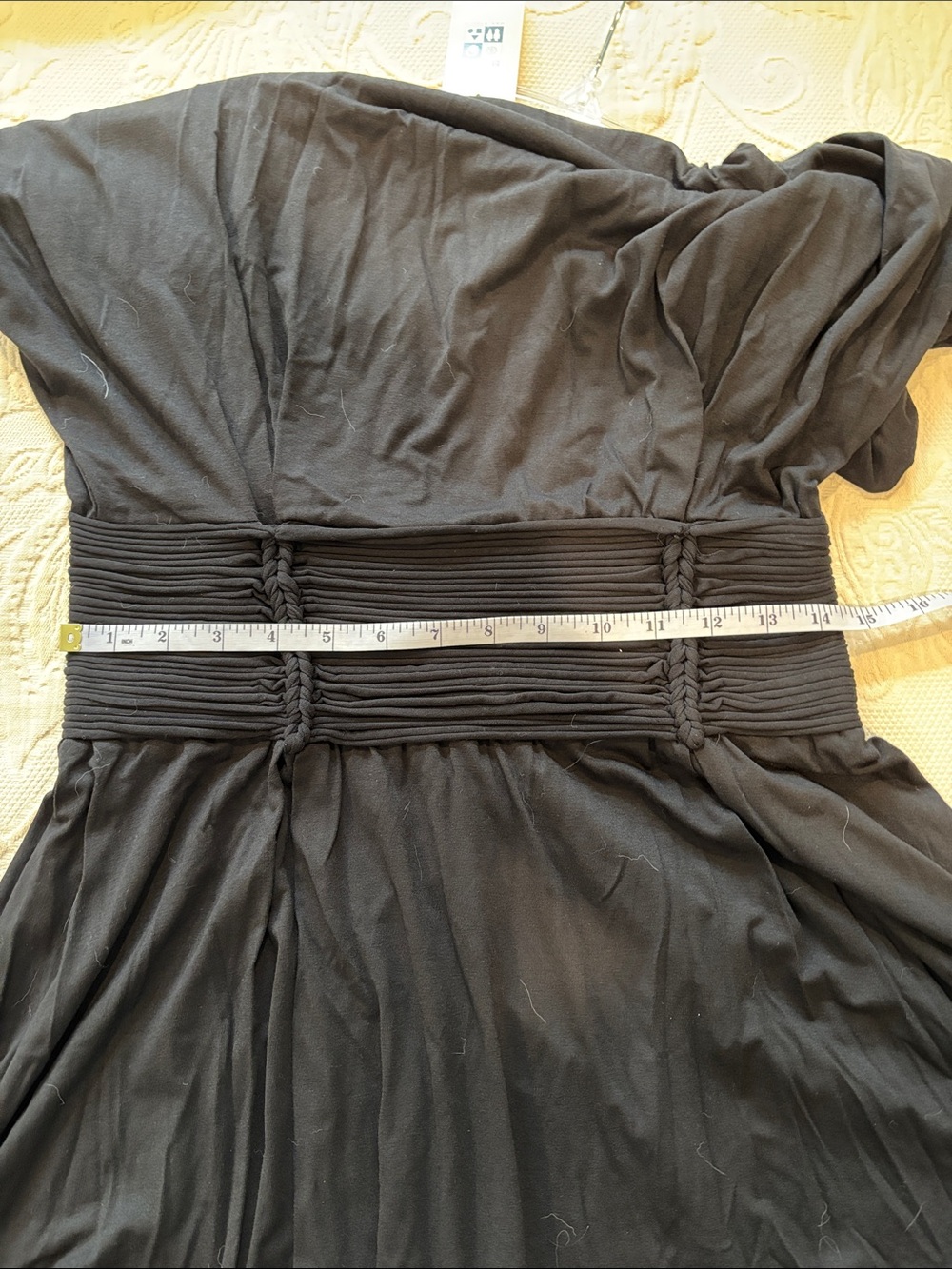 Max Studio Black Dress with Ruched Waist - Picture 9 of 11